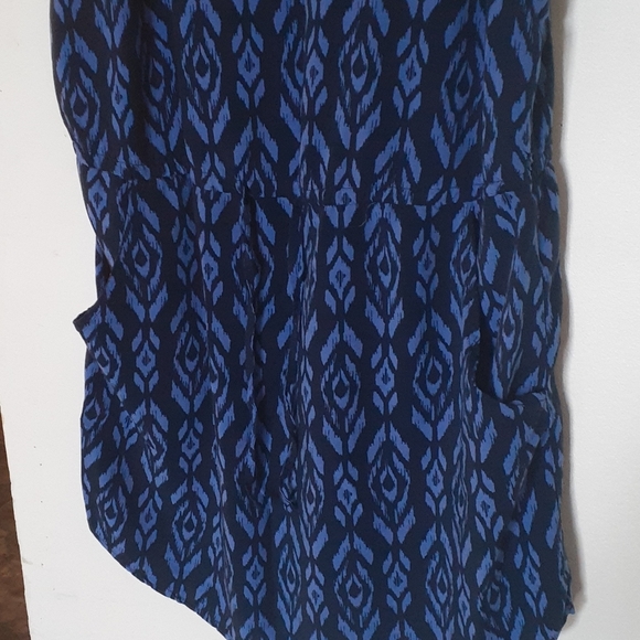 Gap dress with Pockets - Blue Tribal Pattern - Picture 4 of 4